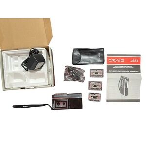 Craig J554 Vintage Micro Cassette Recorder Micro In‎ Box Everything Included
